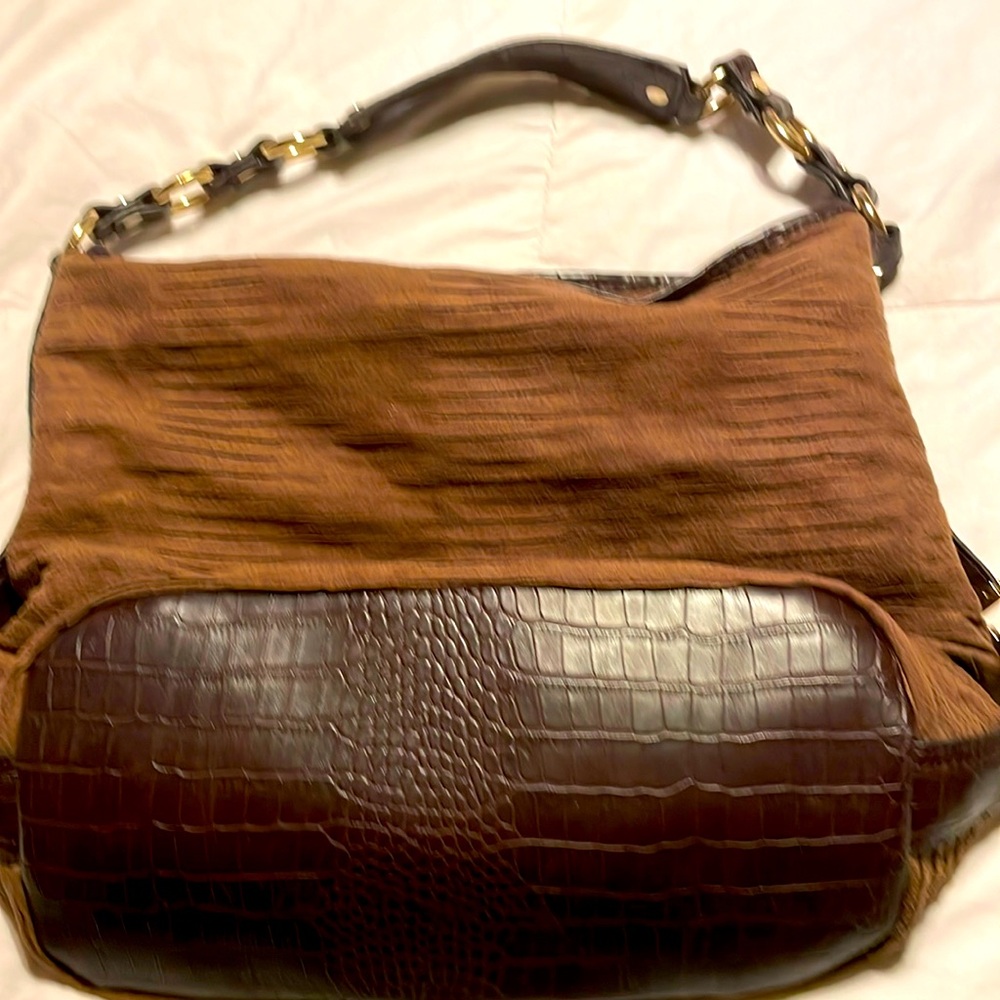 Dana Buchman  hobo bag with leather strap